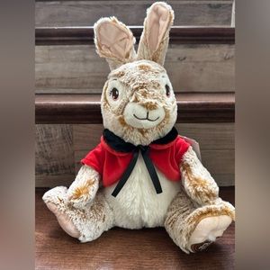 Cute 🥰 PETER RABBIT Authentic 13” Plush Soft Bunny with Red Jacket - Supe…